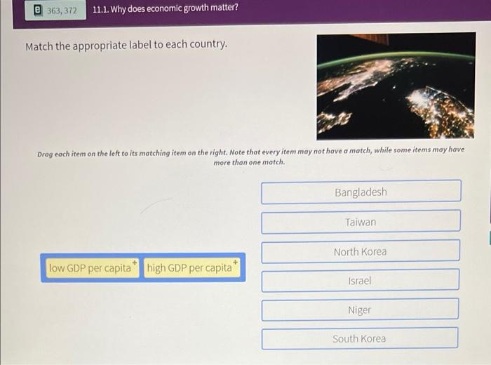 Solved 363 312 11 1 Why Does Economic Growth Matter Chegg