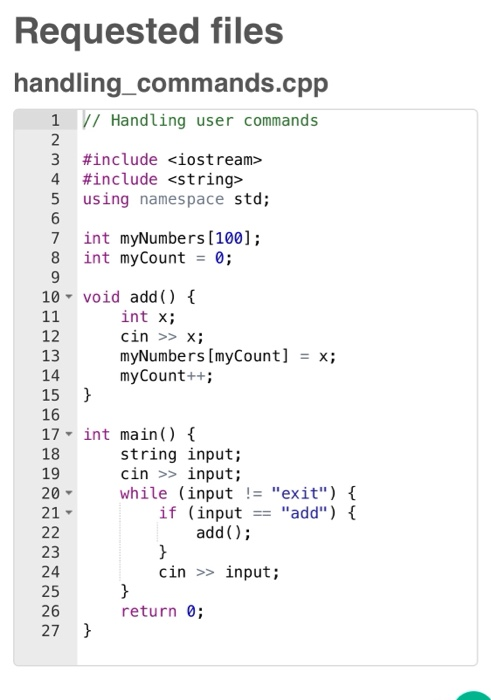 Solved You are given the skeleton program, which uses a | Chegg.com