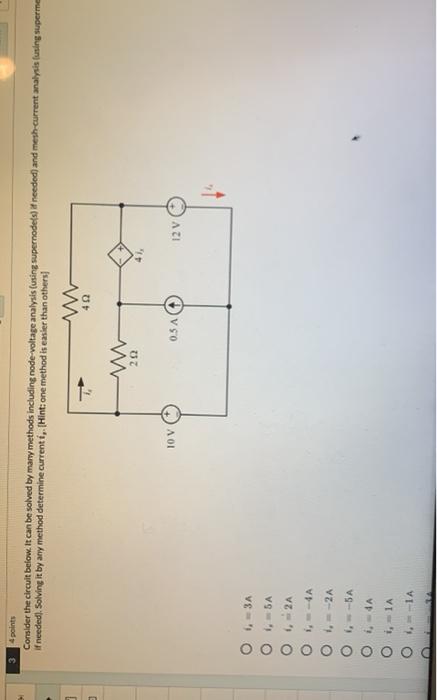 Solved 3 4 points Consider the circuit below. It can be | Chegg.com