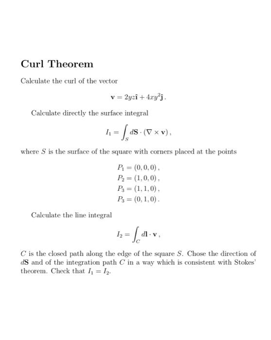Solved Gradient Divergence and Curl Die The Curl Theorem B