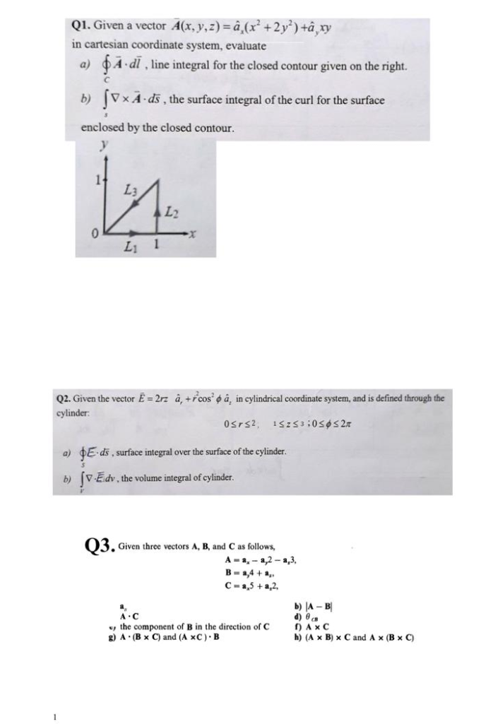 Solved S 112 01 Q For H Xya 2y A Calculate Fh Di From Chegg Com