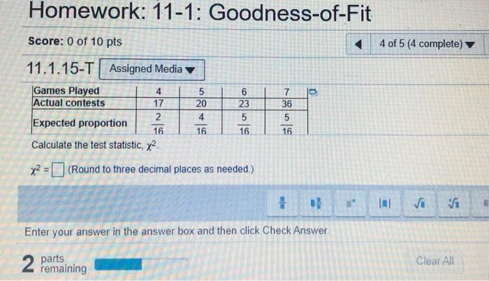 Solved Score: 0 of 10 pts 4 of 5 (4 complete) HW Score: | Chegg.com