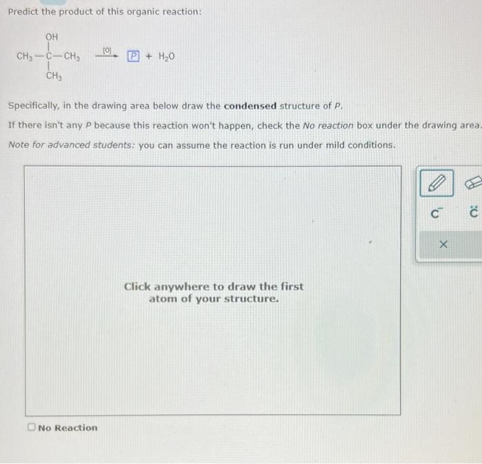 Solved Predict The Product Of This Organic Reaction: | Chegg.com