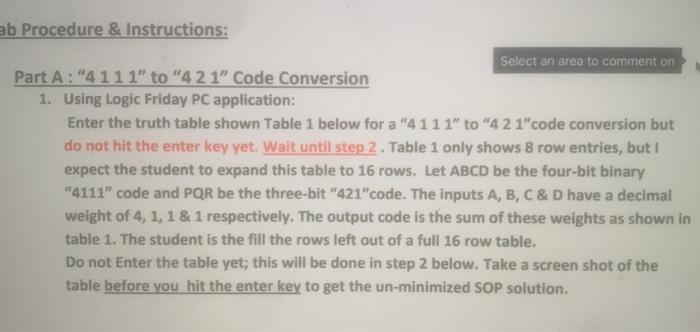 Solved Lab #8 Code Conversion using Combinatorial Circuit-F | Chegg.com