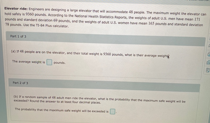 Solved 1. An elevator is designed to tolerate a maximum