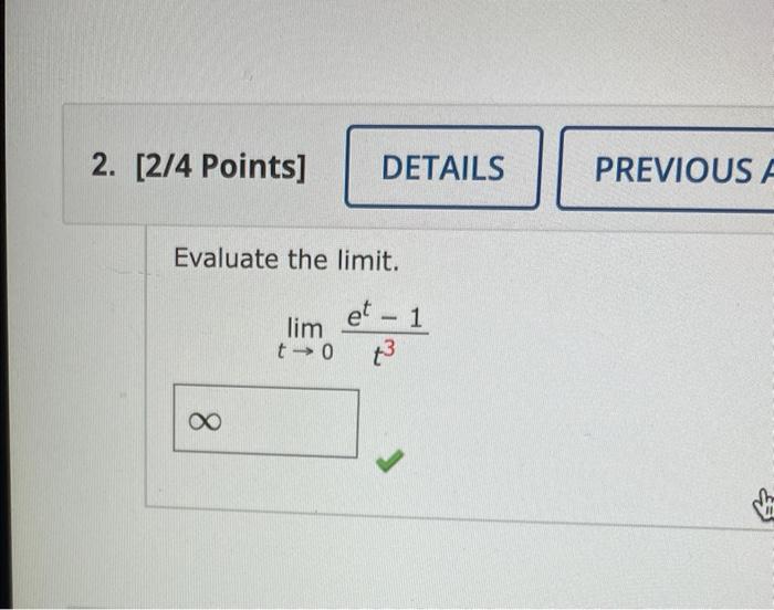 Solved Someone explain how the answer is positive infinity | Chegg.com
