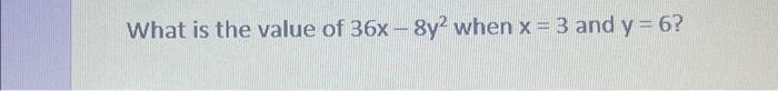 if 6y 36 what is the value of y