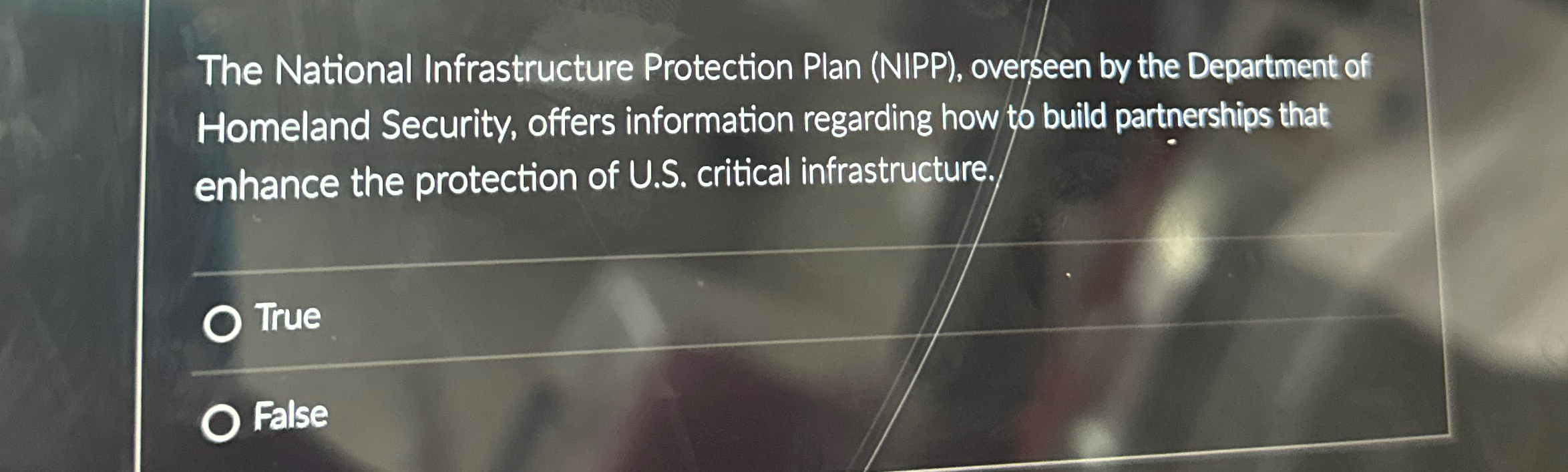 Solved The National Infrastructure Protection Plan (NIPP), | Chegg.com