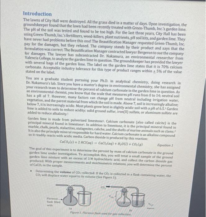 Solved Pre-lab 1. Read the Introduction and Experimental | Chegg.com