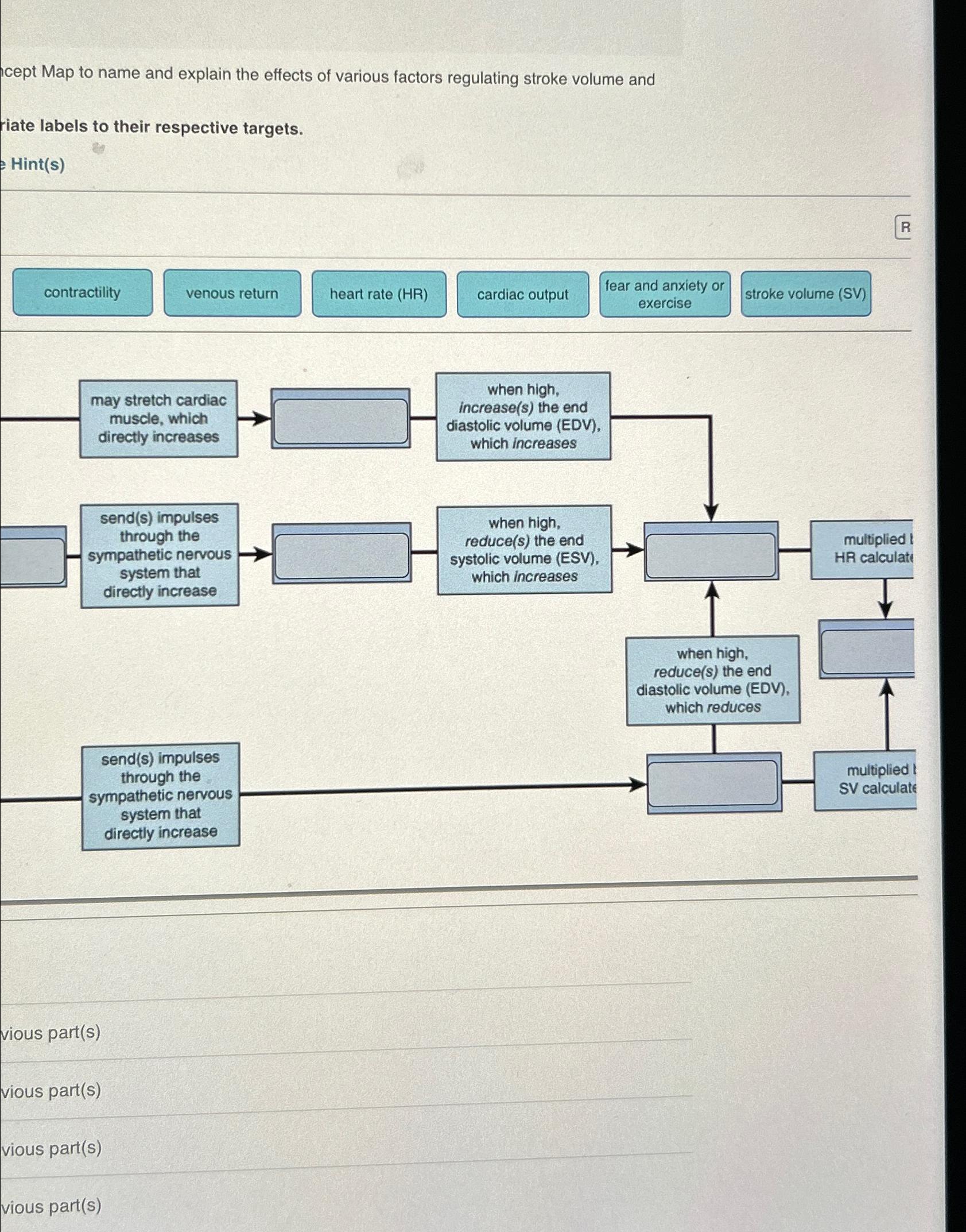 Solved cept Map to name and explain the effects of various | Chegg.com