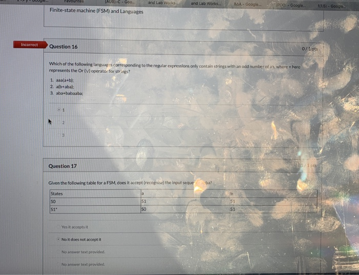 Favourites (AUB)-C-Go Finite-state machine (FSM) and Languages and Lab Works and Lab Works. BA - Google POSE- Google f(1.5) -