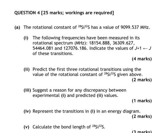 Solved Question 4 25 Marks Workings Are Required A The 6983