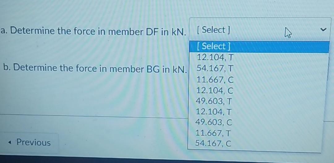 Solved Analyze the truss shown below if V = 34 kN and H = 28 | Chegg.com