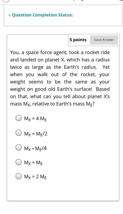 Solved Question Completion Status: 5 points Save Answer You, | Chegg.com