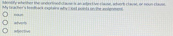 solved-identify-whether-the-underlined-clause-is-an-chegg