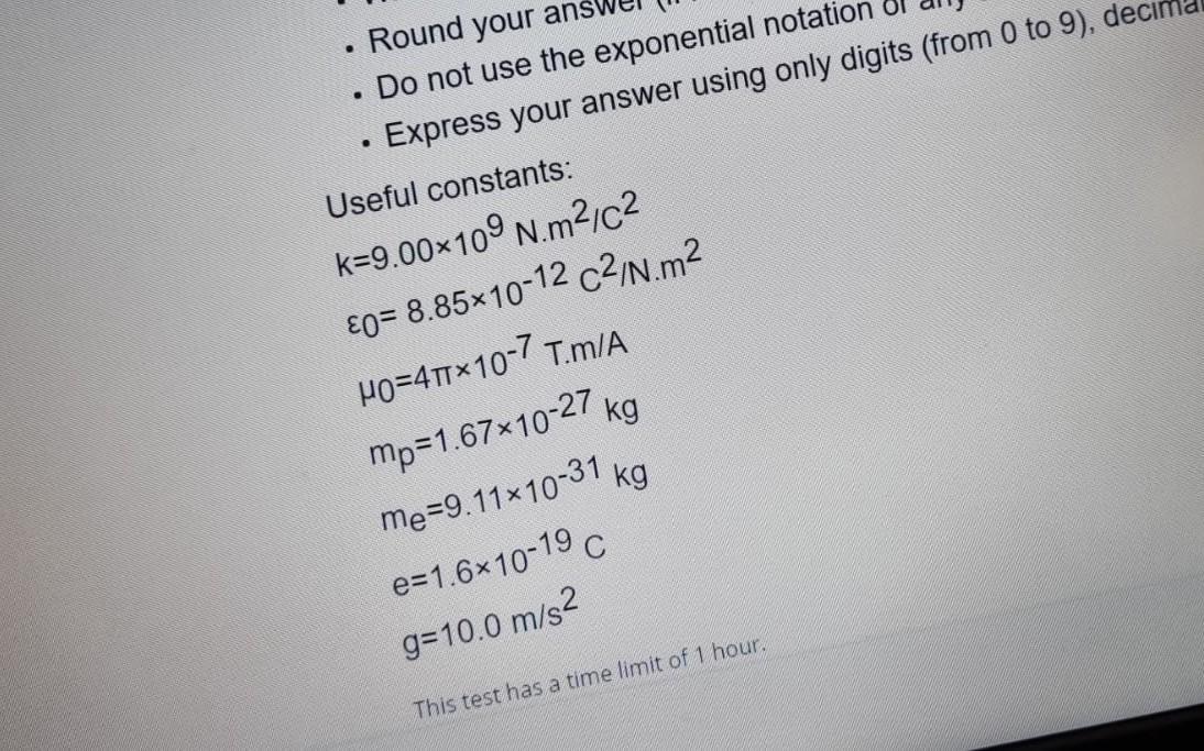 Solved Question 11 1.25 points Two point charges are | Chegg.com