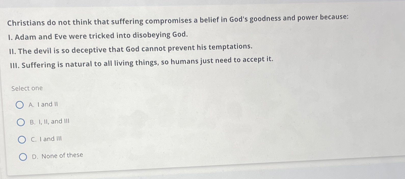 Solved Christians do not think that suffering compromises a | Chegg.com