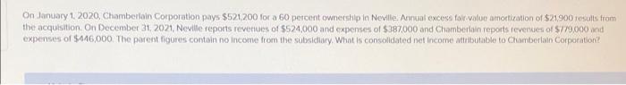 SOLVED ON JANUARY 1 2020 CHAMBERLAIN CORPORATION PAYS visual data 7