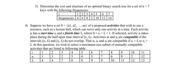 Solved 3) Determine the cost and structure of an optimal | Chegg.com