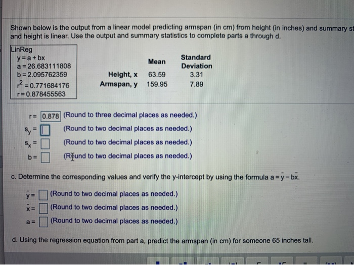 Solved Shown Below Is The Output From A Linear Model | Chegg.com