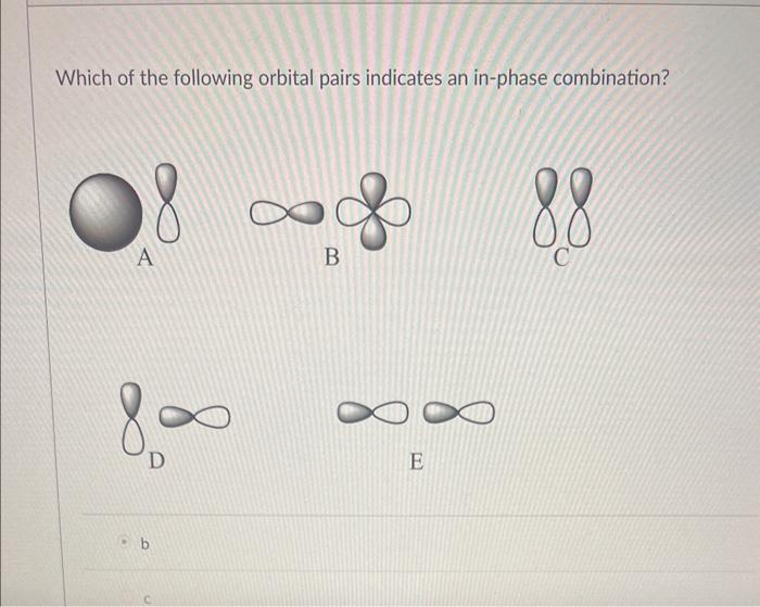 Solved Which of the following orbital pairs indicates an | Chegg.com