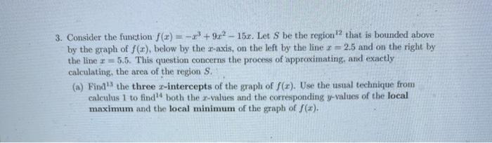 Solved 3 Consider The Function F X 922 153 Let Chegg Com