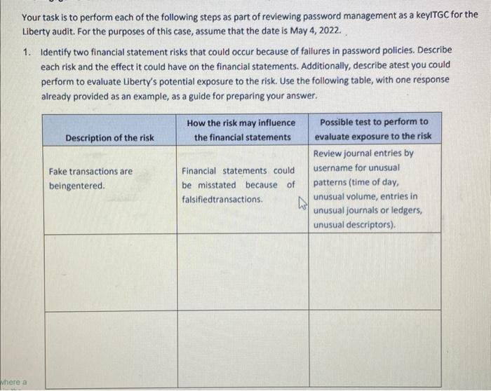 lour task is to perform each of the following steps | Chegg.com