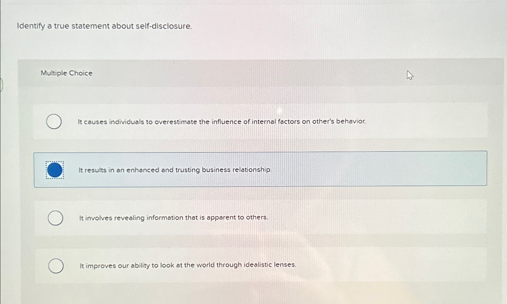 Solved Identify a true statement about | Chegg.com