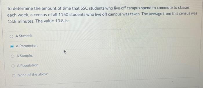 Solved To determine the amount of time that SSC students who | Chegg ...