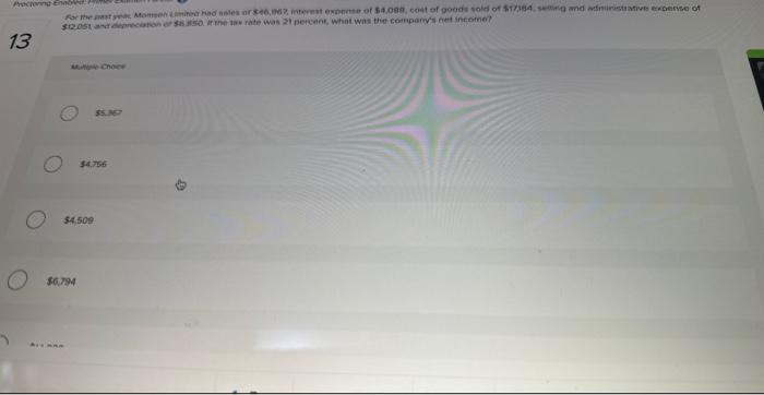 Solved 1356. 0 st, and deprecietion of 56.850. If the tos | Chegg.com