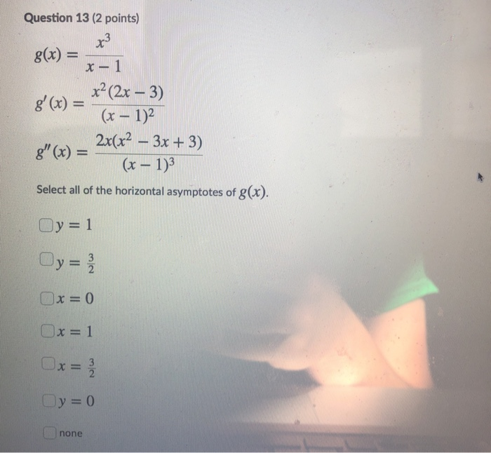 Solved Question 12 2 Points G X X 1 G X X 2x Chegg Com