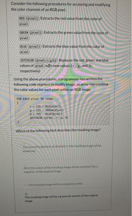Solved Please explain how you got your answer as I am | Chegg.com
