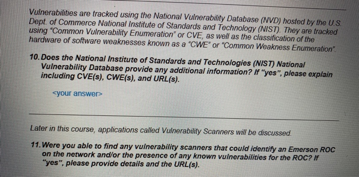 nist vulnerability database