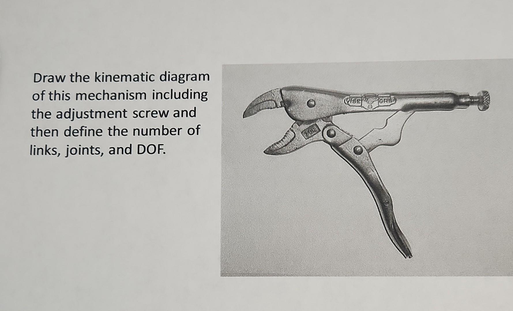 Solved Draw The Kinematic Diagram Of This Mechanism Chegg Com