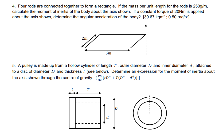 Unit 4 Rod Solved Four rods are connected together to form a rectangle. | Chegg.com
