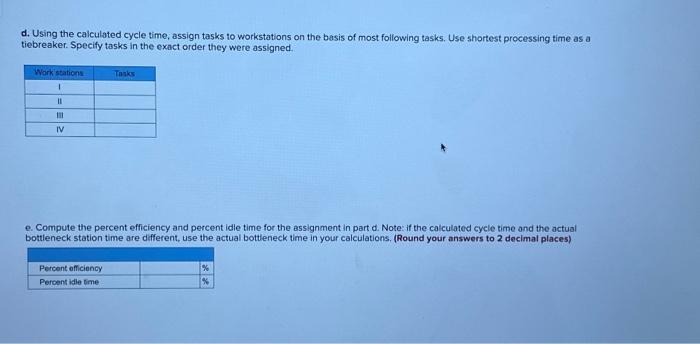 Solved b. Determine the minimum cycle time, the maximum | Chegg.com