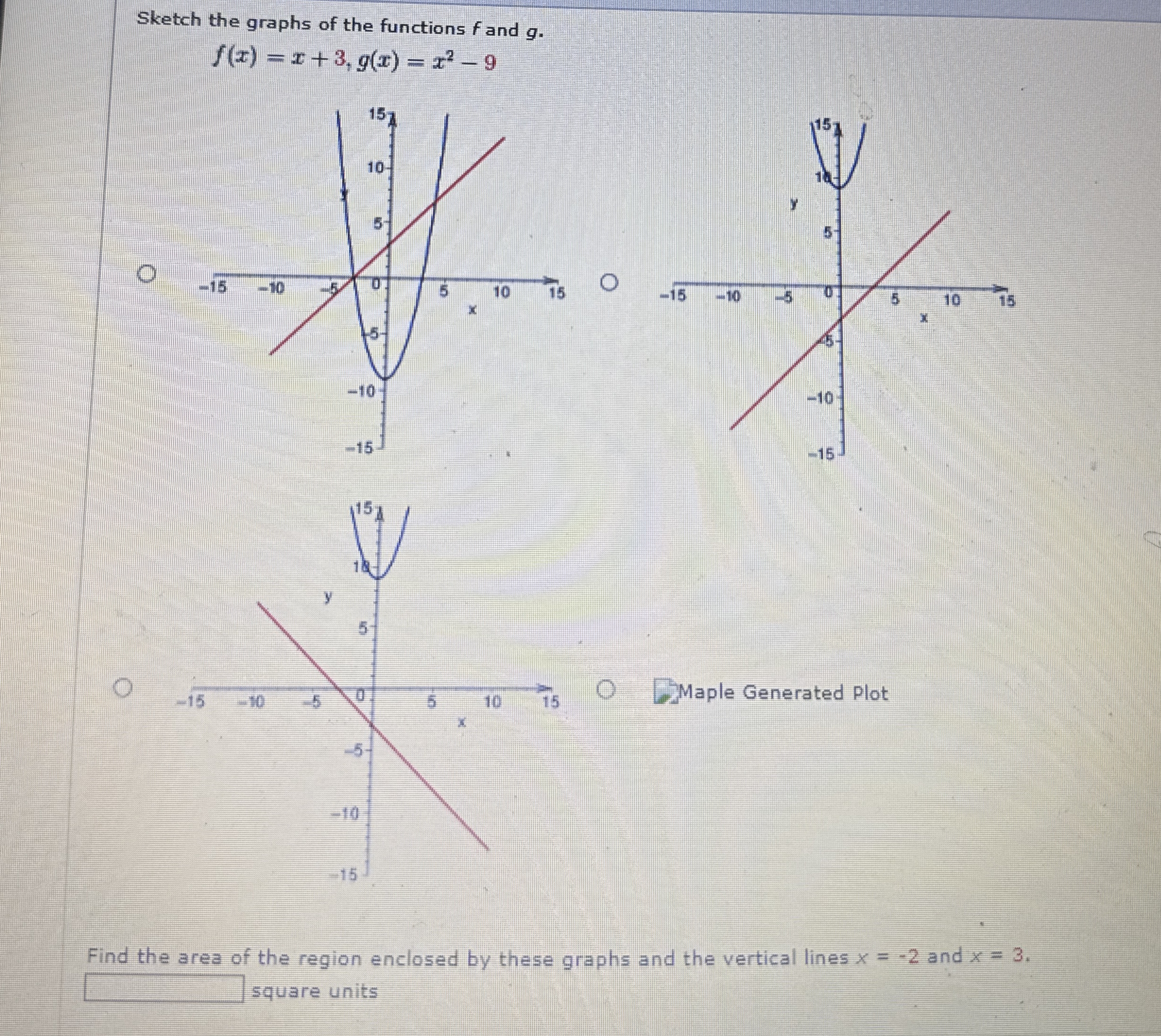 Solved Sketch the graphs of the functions f ﻿and | Chegg.com