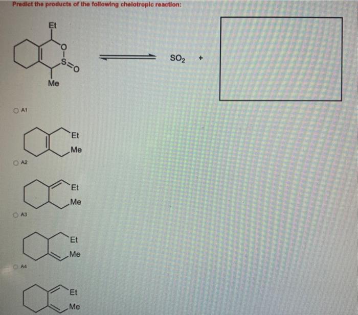 Solved Predict The Products Of The Following Chelotroplc | Chegg.com