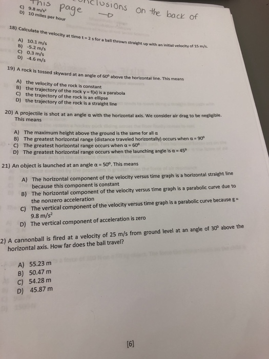 Solved please tell me the answer and tell me why you chose | Chegg.com