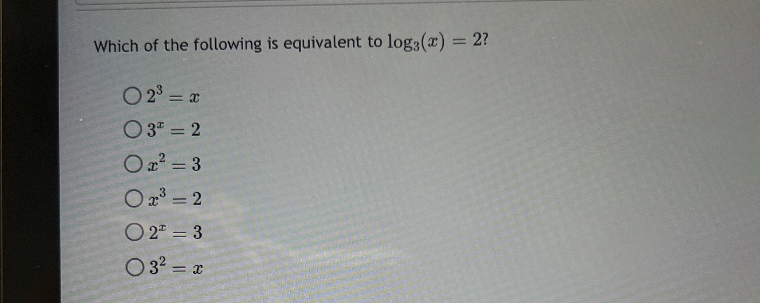 Solved Which of the following is equivalent to | Chegg.com