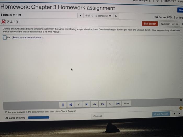 Solved 04/09/21 7:13 AM Homework: Chapter 3 Homework | Chegg.com