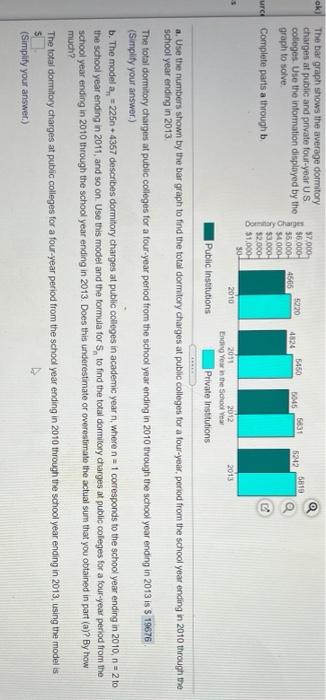 Solved 5920 5450 5631 5819 5242 ak) The bar graph shows the | Chegg.com