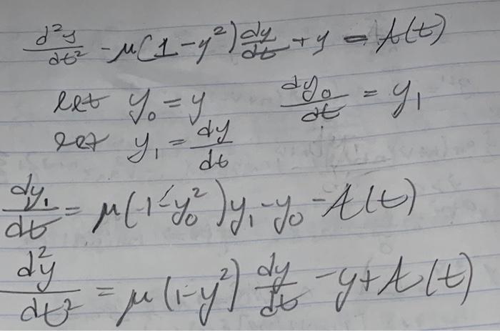 Solved By dy -H(1 – up thing ty = A(t). dt dt a) Setting = | Chegg.com