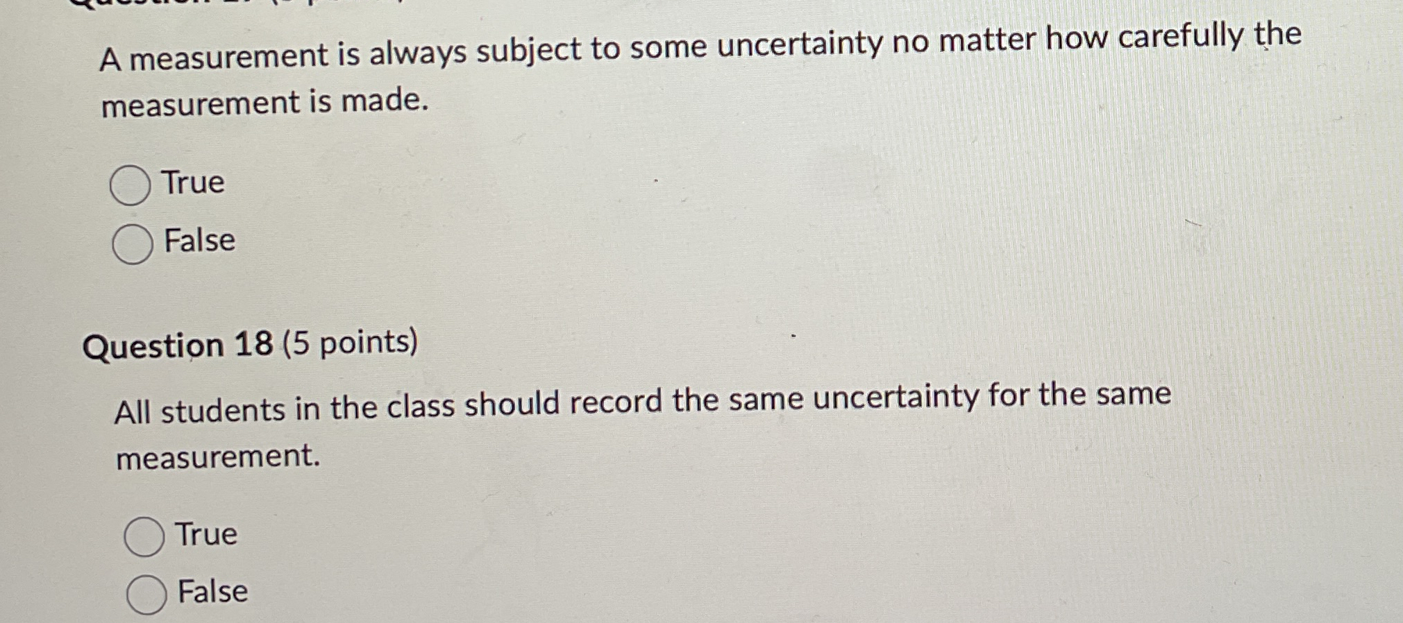 Solved A measurement is always subject to some uncertainty | Chegg.com