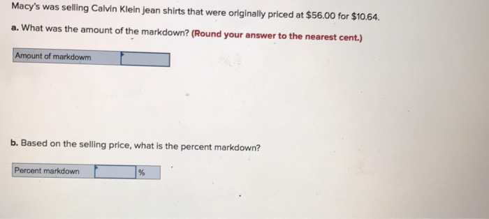 macy's was selling calvin klein jean shirts