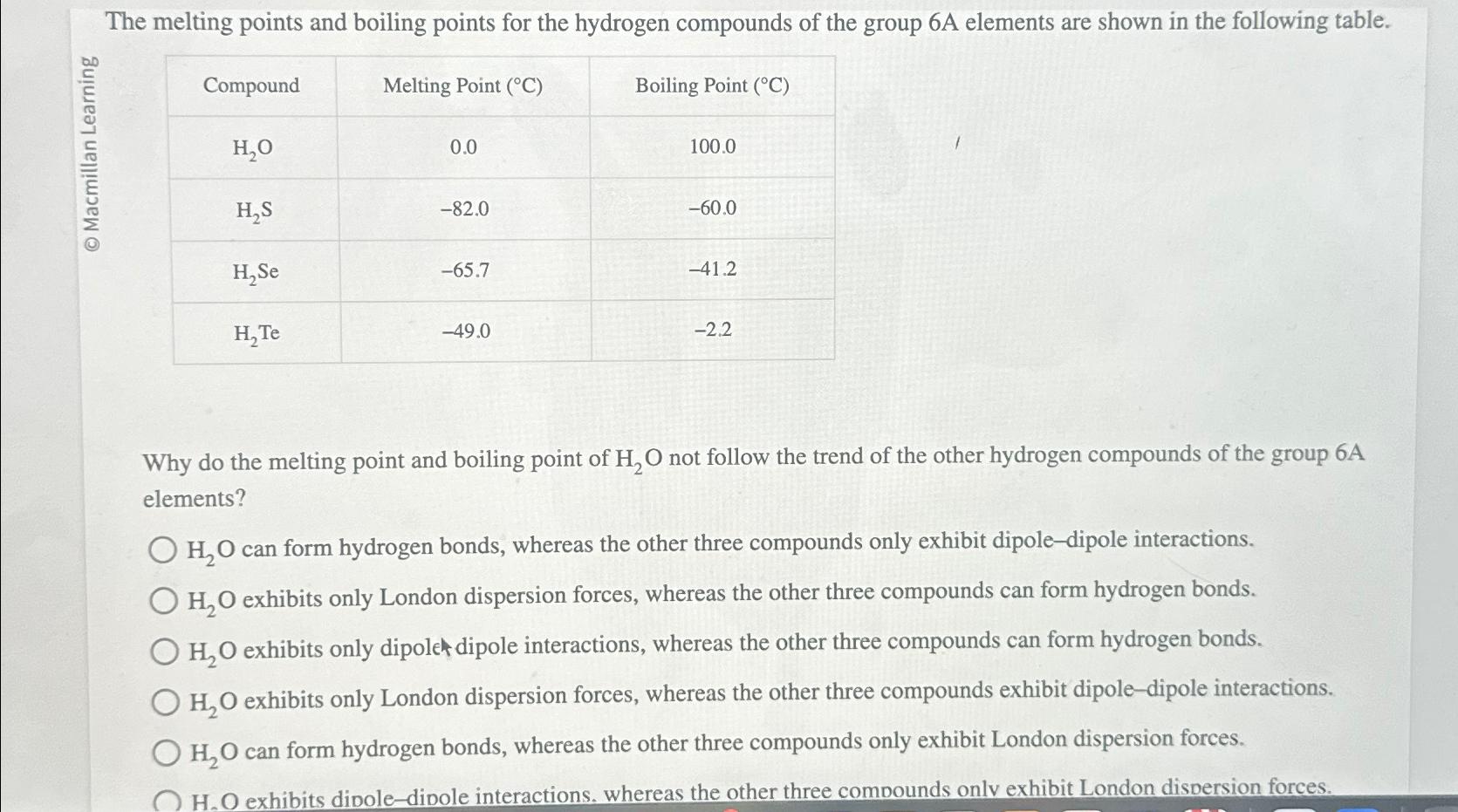 group 2 elements melting and boiling points