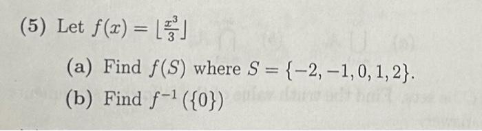 Solved 5 Let Fx A Find Fs Where S 2 10 0892