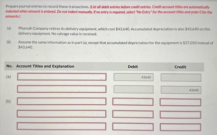 Solved Prepare journal entries to record these transactions 