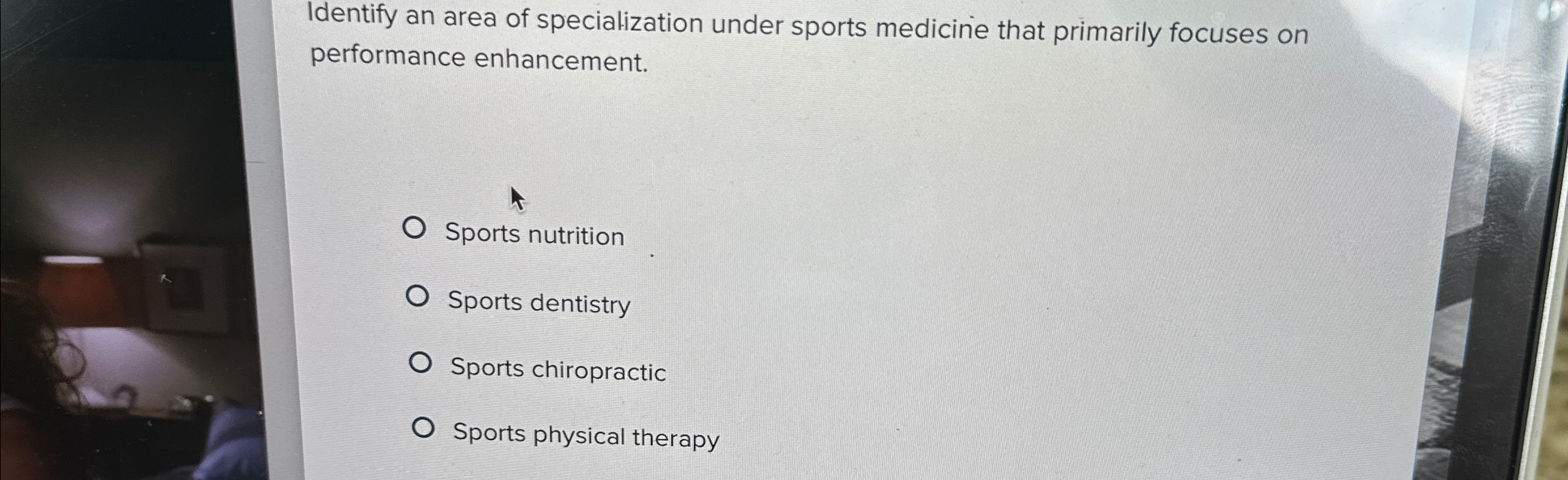 Fresh Look at Solved Identify An Area Of Specialization Under Sports