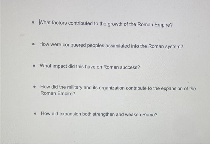 success of the roman empire